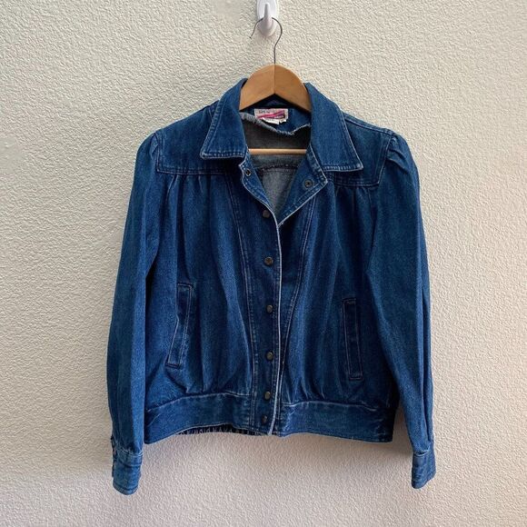 Vintage Y2K DEB Denim Jean Jacket Button Front VTG Size Medium - Picture 1 of 3